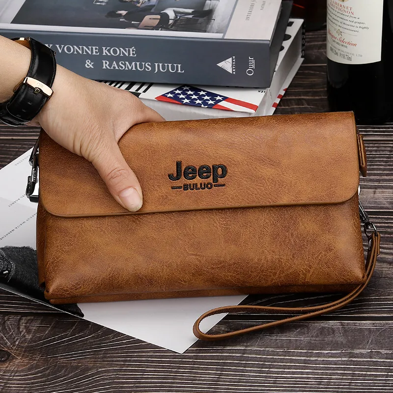 Men's Lock Clutch Business Wallet Large Capacity Phone Case 2025 - 2