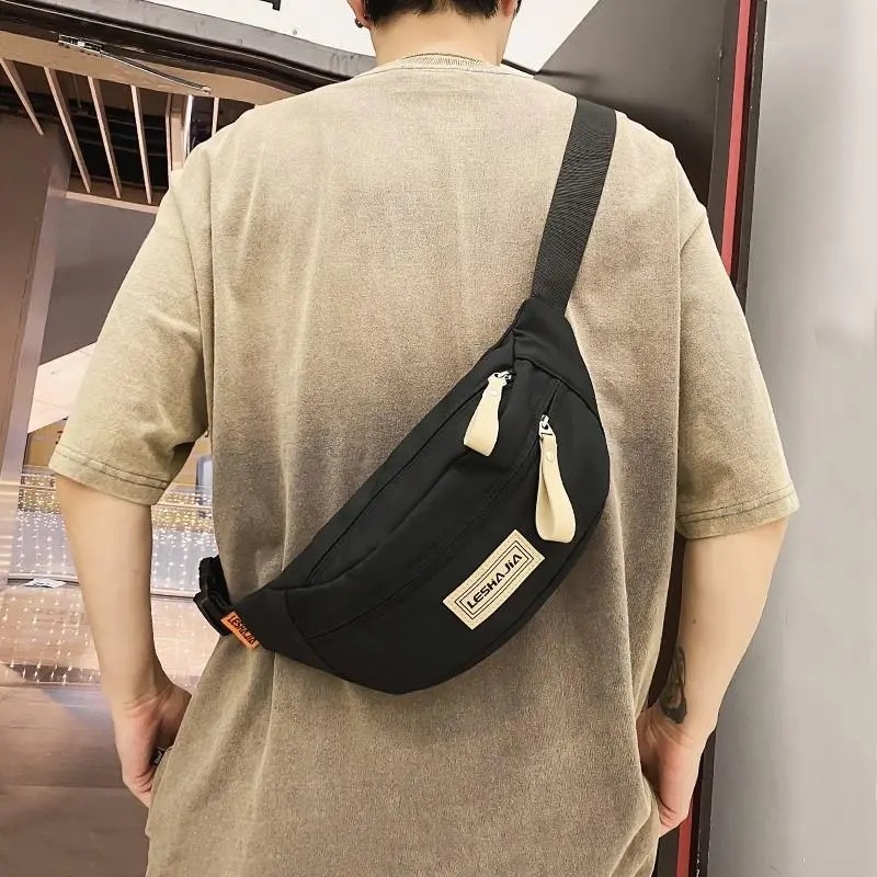 Men's Crossbody Bag Lightweight Nylon Sling Backpack Unisex Chest Pack - 2