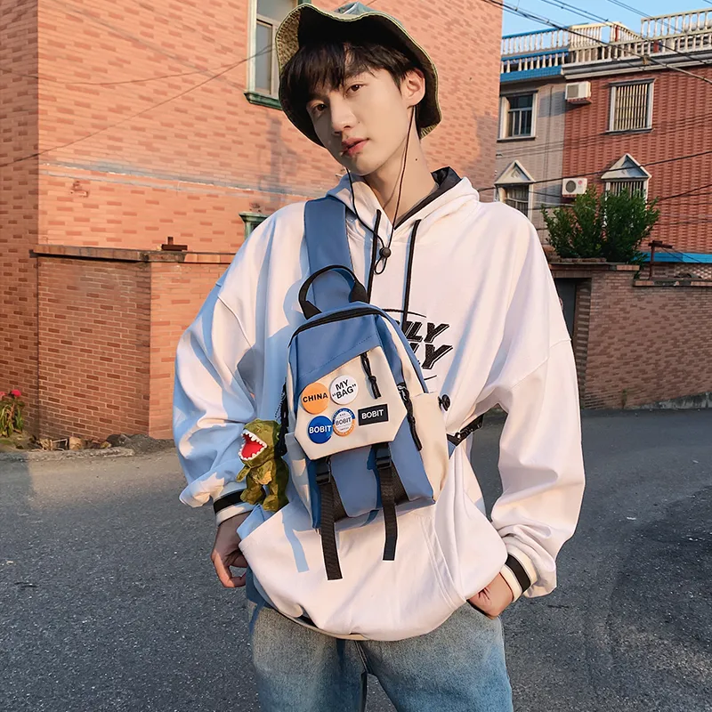 Men's Crossbody Bag Large Capacity Japanese Style Sling Bag - 4