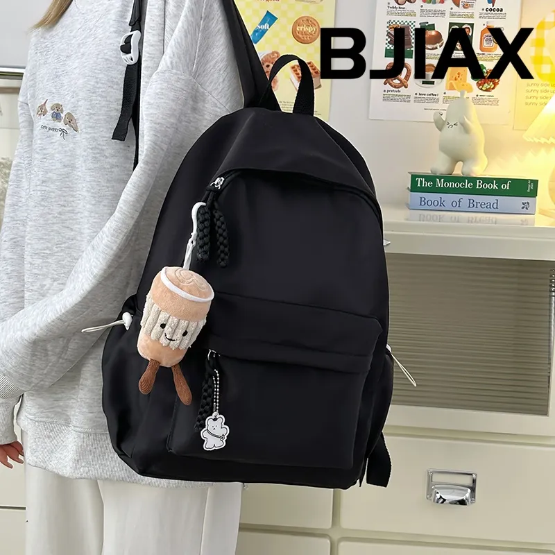Simple Backpack for Women, Lightweight College School Bag, Casual Daypack - 5