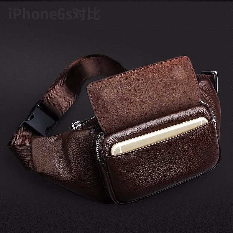 Men's Waist Bag, Waterproof Business Crossbody Bag with Large Capacity - 1