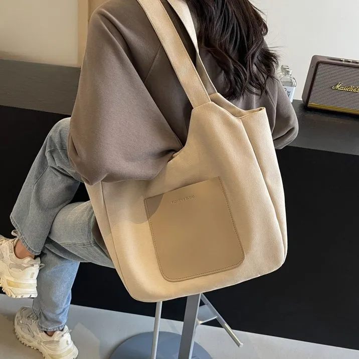 Canvas Tote Bag Women 2024 Summer Casual Shoulder Bag Large Capacity - 4