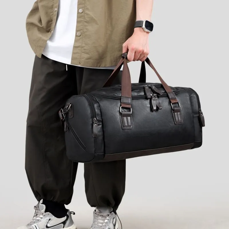 Men's Large Capacity Shoulder Bag for Business Travel & Laptop - 3