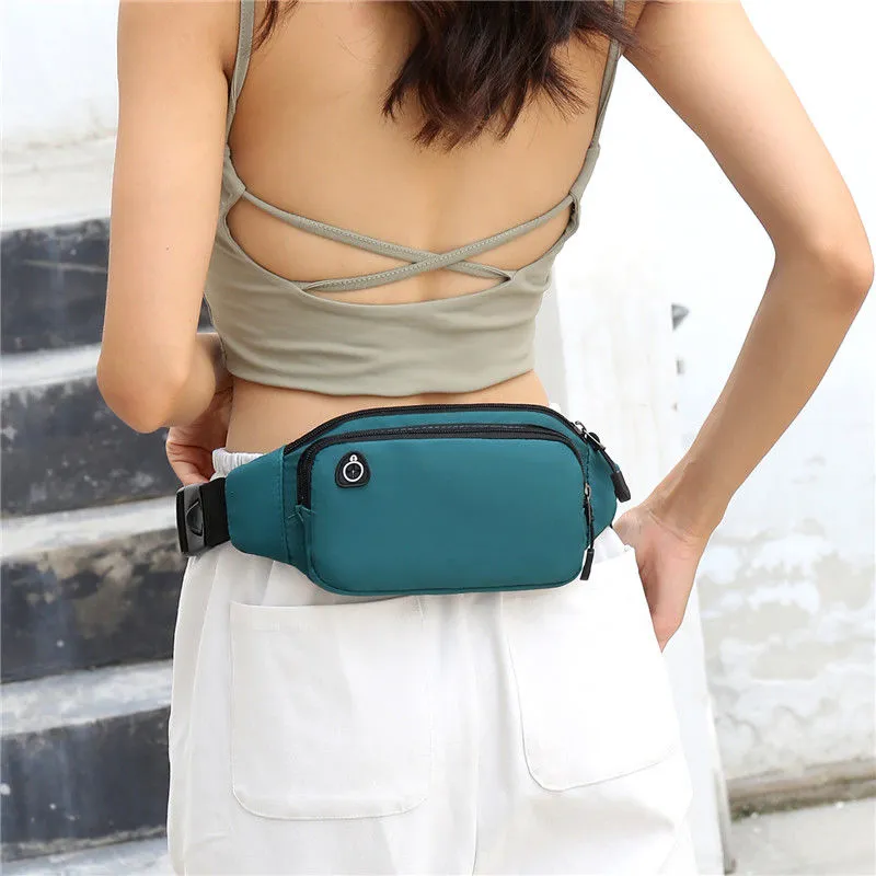 Elastic Waist Bag with Phone Pocket, 2-Layer Running Belt for Sports - 1