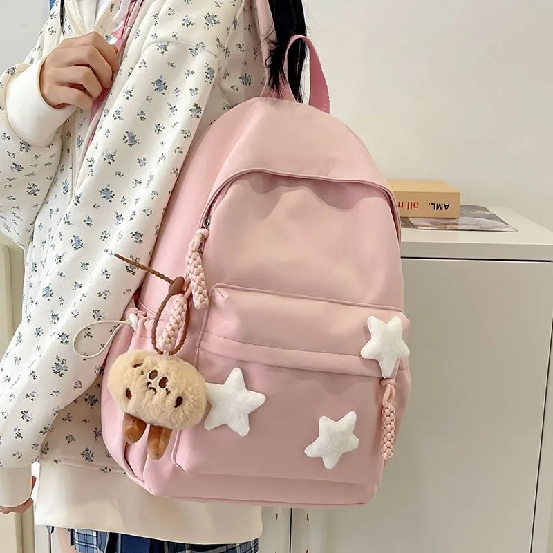 Girls Backpack 2025 Large Capacity Japanese Style School Bag for Teens - 1