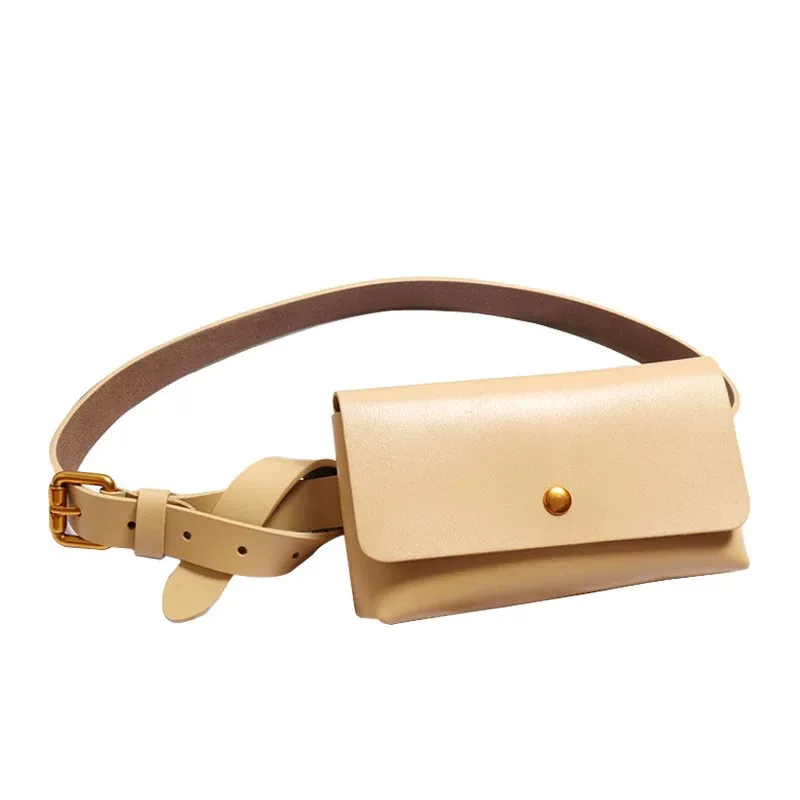 Leather Waist Bag for Women, Minimalist Belt Phone Pouch Crossbody - 5