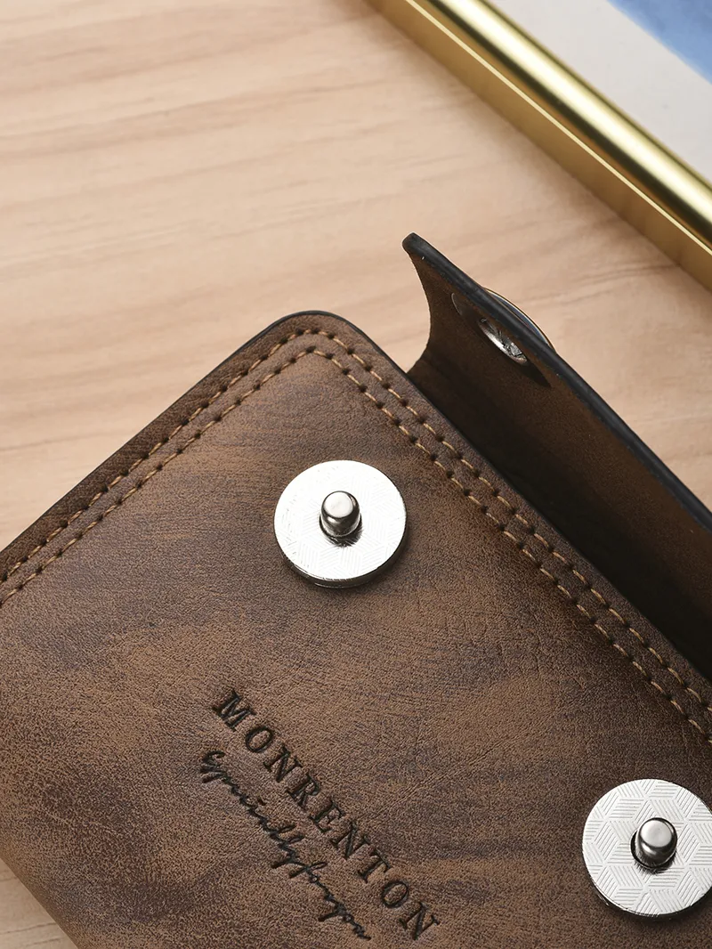 2025 Men's Zipper Card Holder Multi Slot RFID Blocking Wallet Organizer - 5