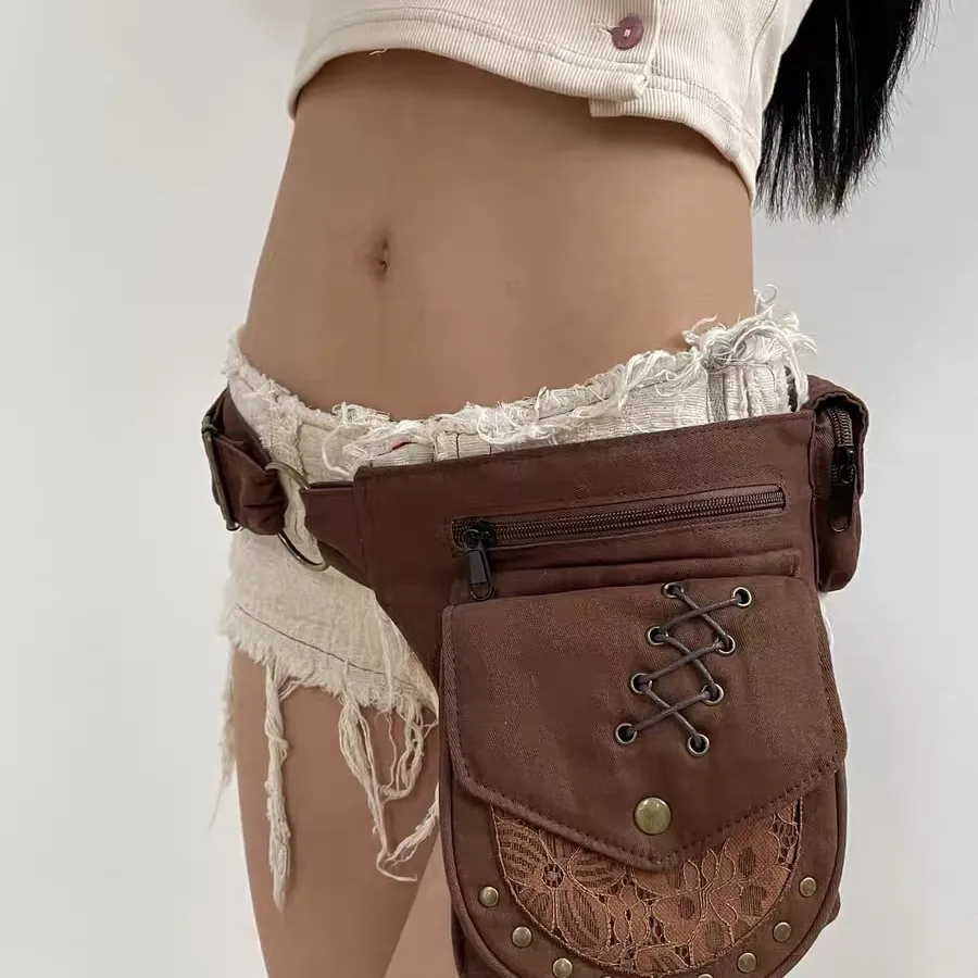 Western Style Wide Waist Belt with Studs, Vintage Y2K Cowgirl Accessory - 5