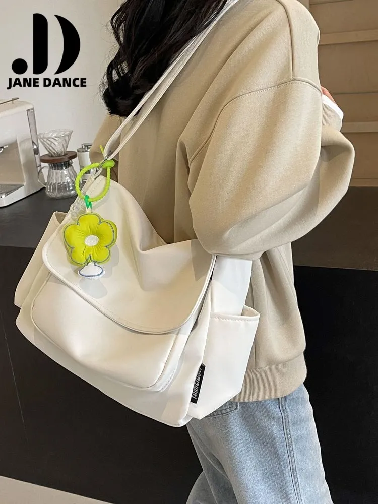 Canvas Shoulder Bag for Women 2025 New Casual Crossbody Bag for School & Commute - 1