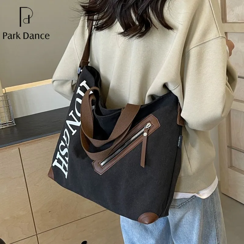 PARK DANCE Tote Bag Lightweight Casual Shoulder Bag for Students - 3