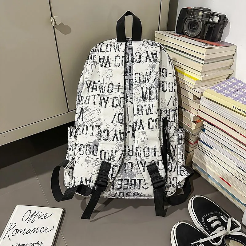 Graffiti Backpack for Boys Large Capacity Stylish School Bag for Teens - 3