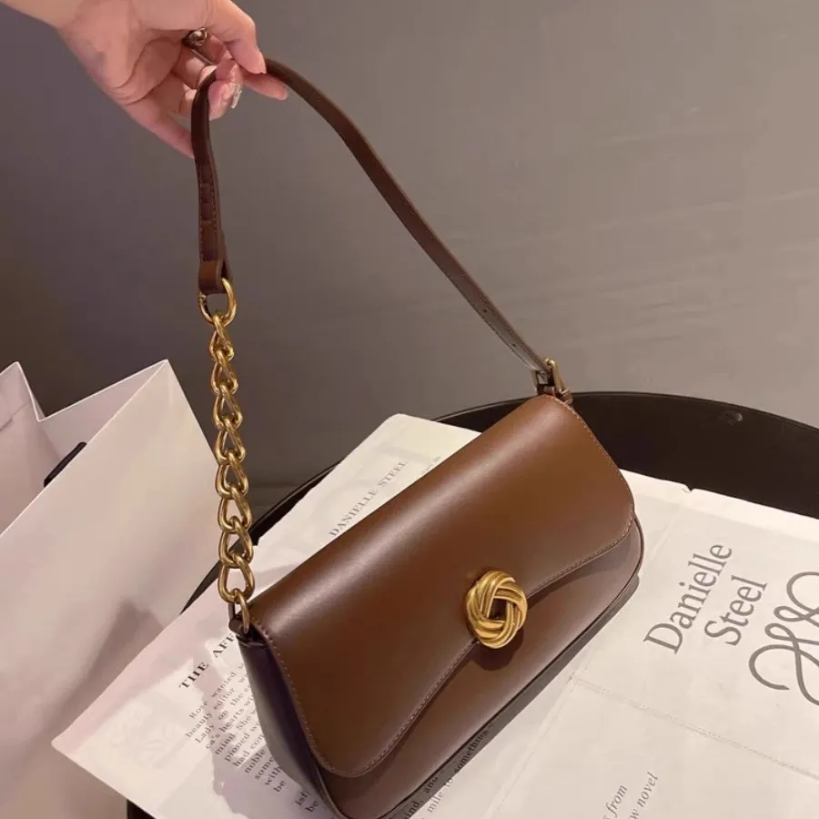 French Luxury Shoulder Bag 2025 New Retro Crossbody Bag for Women - 1