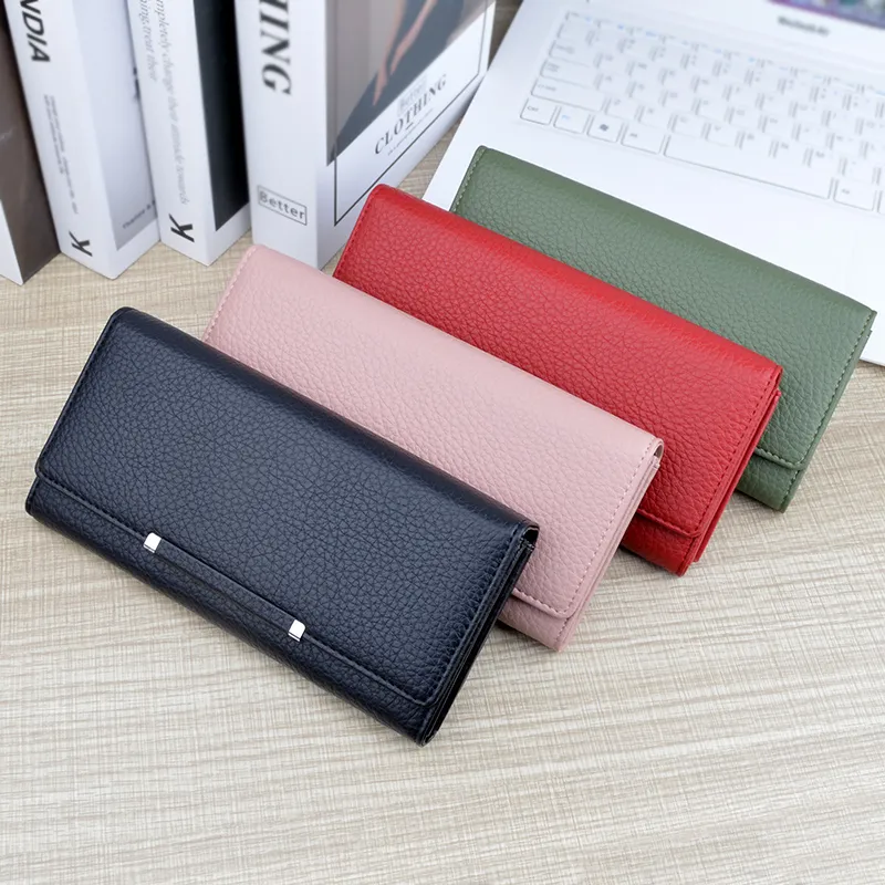 Long Wallets for Women, PU Leather Zip Around Clutch with Large Capacity - 1