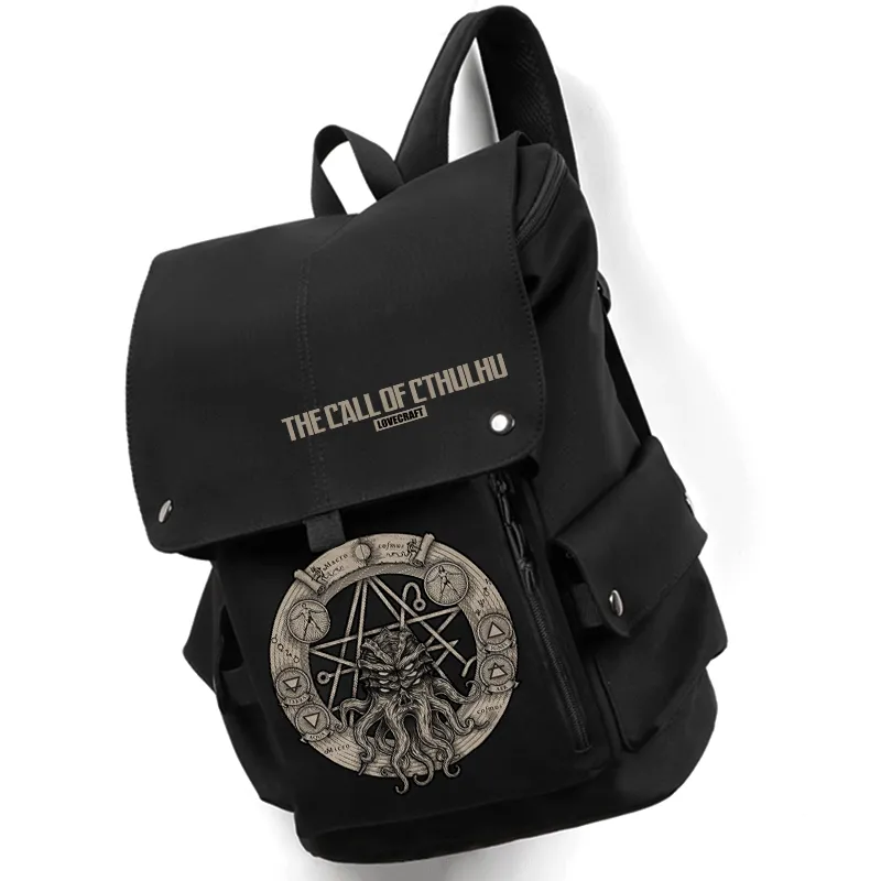Cthulhu Mythos Backpack Large Capacity for Students - 3