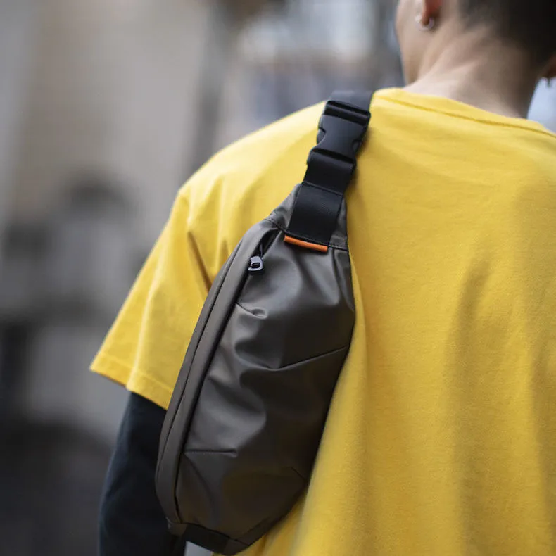 Men's Waist Bag Small Lightweight Crossbody Sling Pack Summer Casual - 2