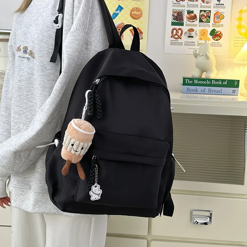 Simple Backpack for Women, Lightweight College School Bag, Casual Daypack - 1