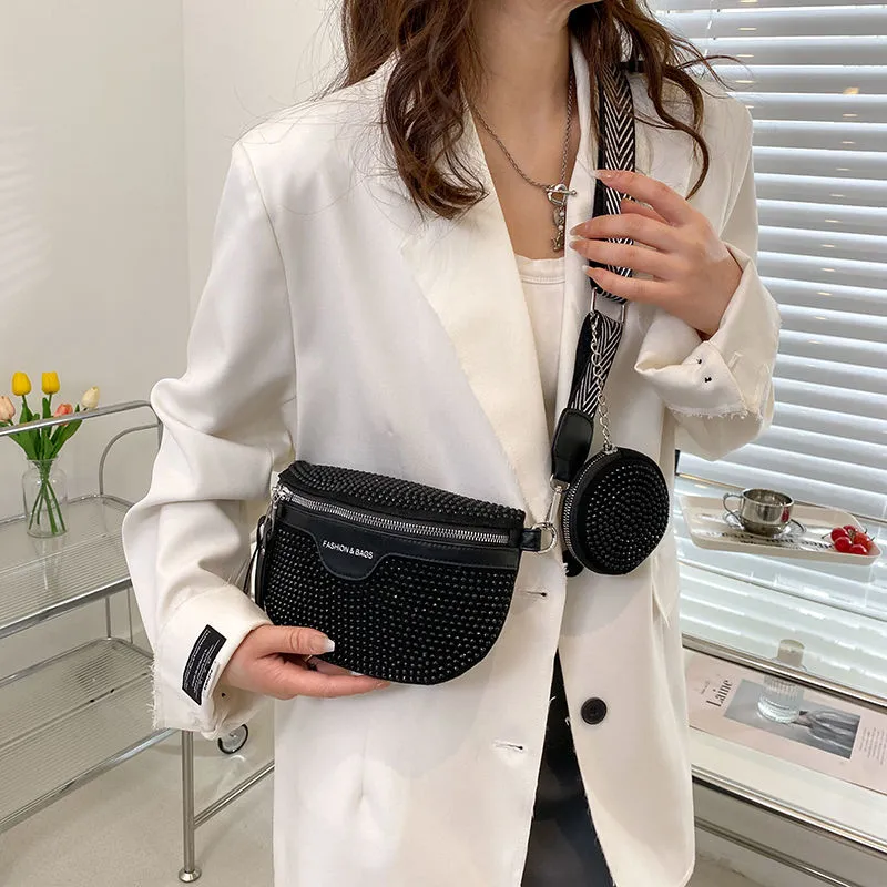Rhinestone Shoulder Bag 2022 New Fashion Crossbody Bag for Women - 1