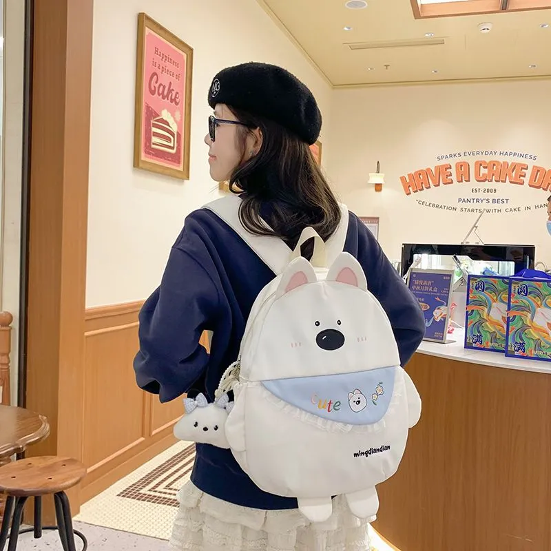 Cute Mini Backpack for Women, Cartoon Dog Design School Bag for College Students - 2
