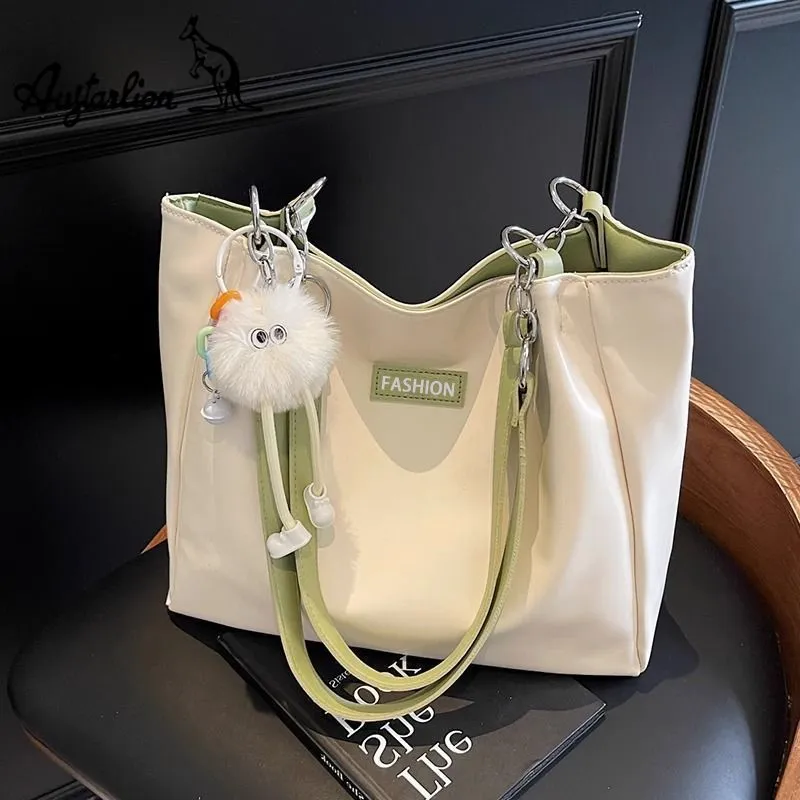 Tote Bag for Women Large Capacity PU Leather Shoulder Bag Fashionable - 2