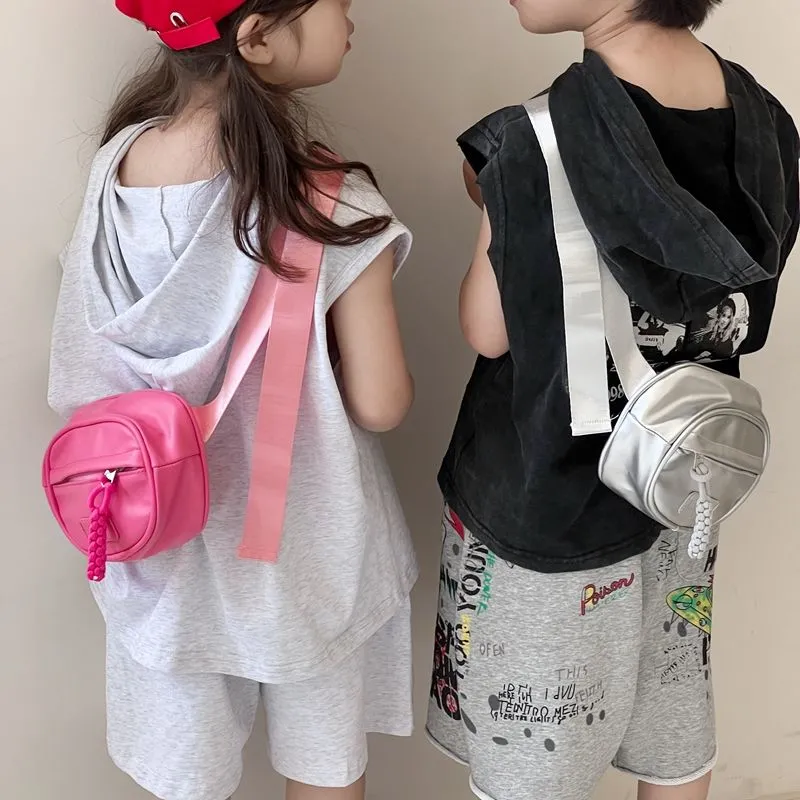 Kids Waist Bag for Outdoor, Unisex Crossbody Sling Purse with Zipper Closure - 2