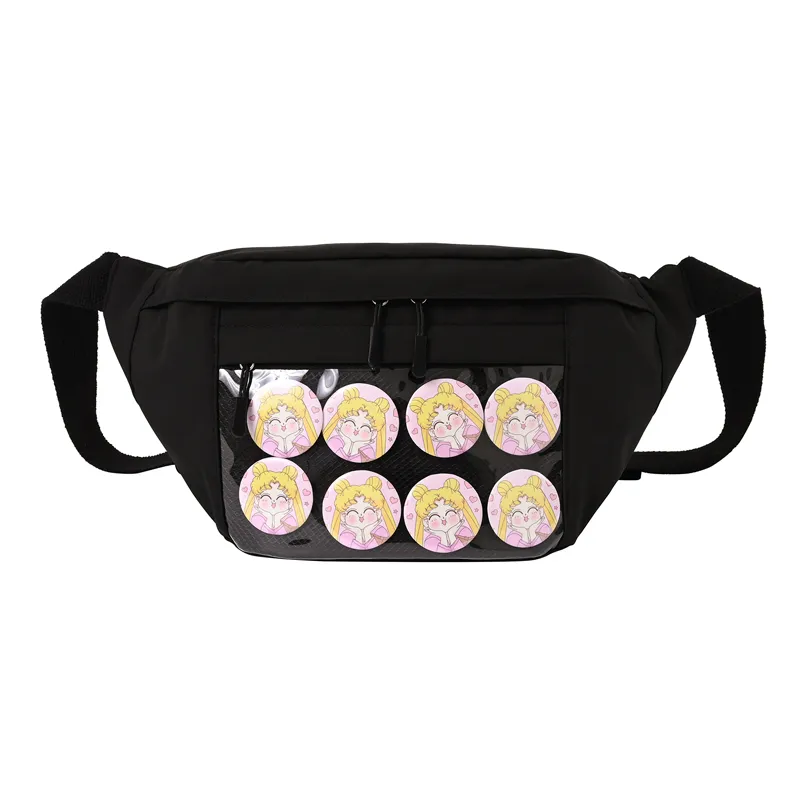 Cute Clear Transparent Anime Ita Bag Shoulder Waist Crossbody Bag - 5