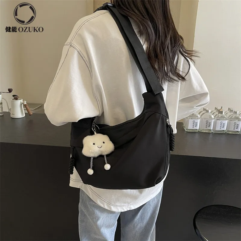 Dumpling Bag Women 2025 Large Capacity Crossbody Bag Oxford Shoulder Bag - 2