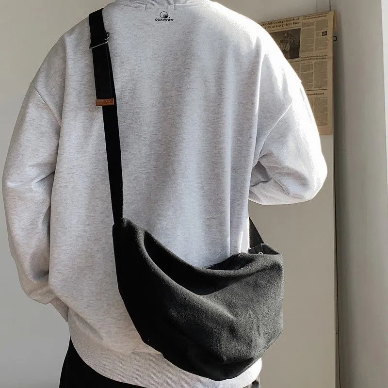 Men's Crossbody Bag, Casual Canvas Sling Bag for Daily Use - 2