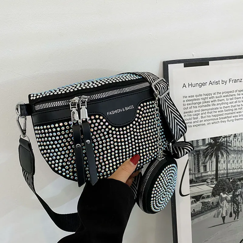 Rhinestone Shoulder Bag 2022 New Fashion Crossbody Bag for Women - 2