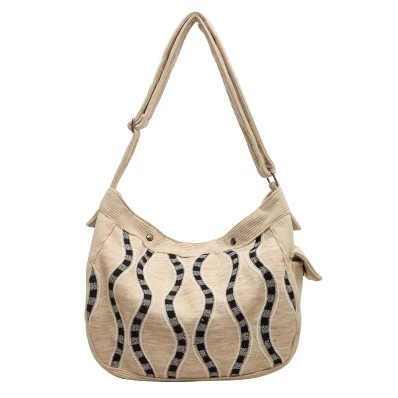 Canvas Tote Bag Women Large Capacity 2024 New Shoulder Crossbody Bag - 5