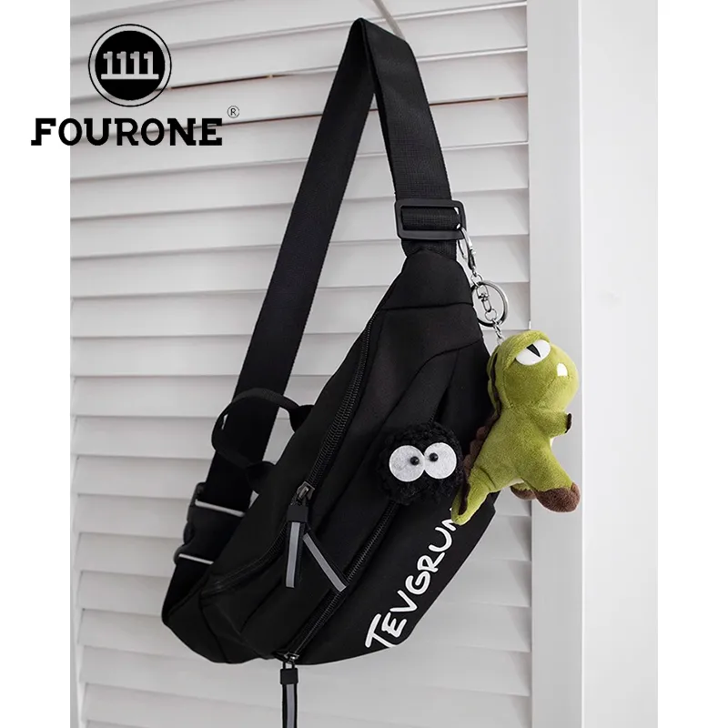 FOUR ONE Crossbody Bag for Men & Women, Sporty Sling Bag with Zipper Closure - 4