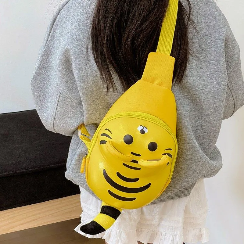 Kids Waist Bag, Cute Hard Shell Crossbody Chest Pack for Girls Age 3-6 - 2