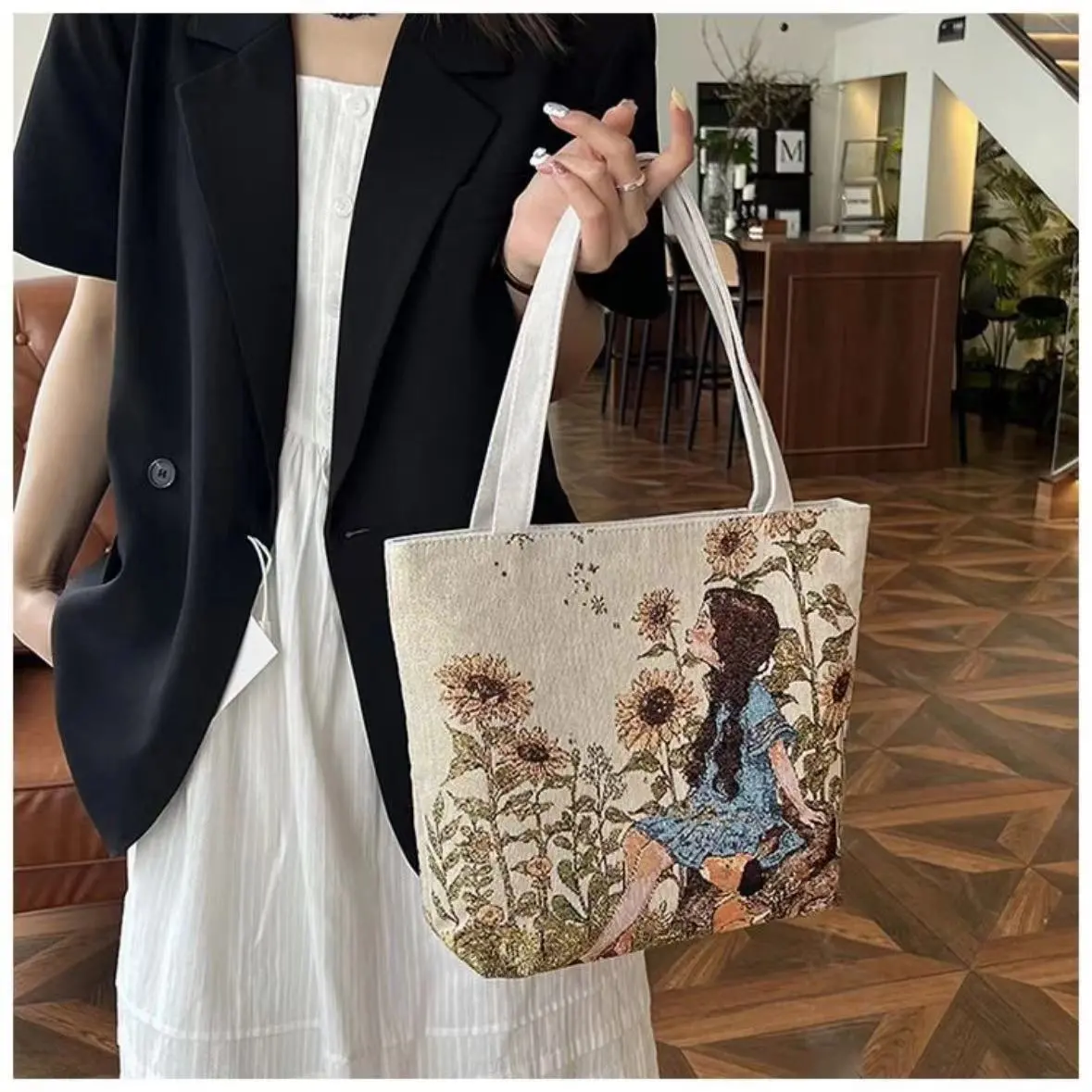 Ethnic Style Crossbody Bag with Double-Sided Embroidery, Small Handbag for Women - 4