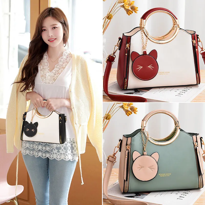 2024 Women Shoulder Bag Fashion Crossbody Tote Handbag PU Leather - 1