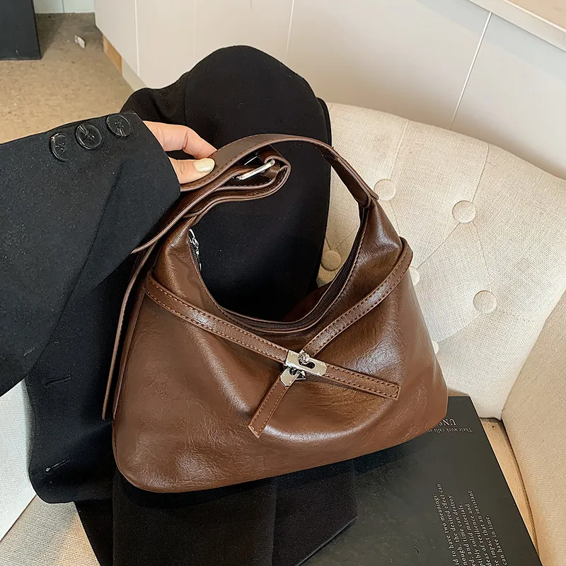Large Tote Bag Women Vintage Crossbody Shoulder Bag Fashion - 2