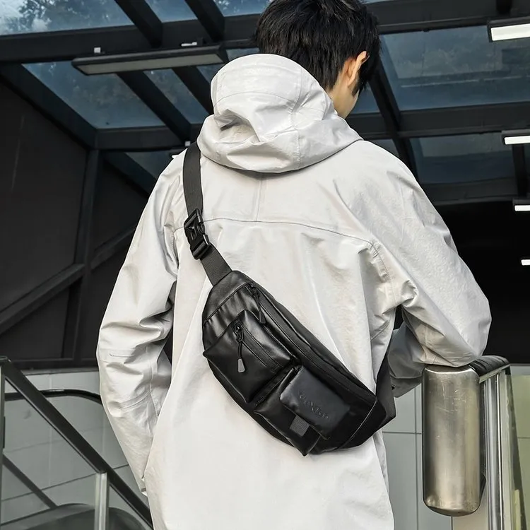 Stylish Crossbody Sling Bag, Large Capacity Waist Pack for Street Fashion - 2