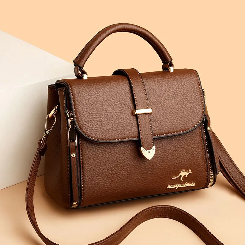 Women's Leather Tote Bag 2025 Spring New Shoulder Crossbody Large Capacity - 3