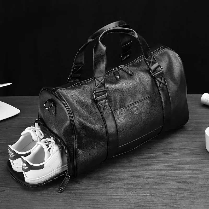 Shoe Compartment Large Capacity Gym Bag Travel Bag, Men's Tote - 2
