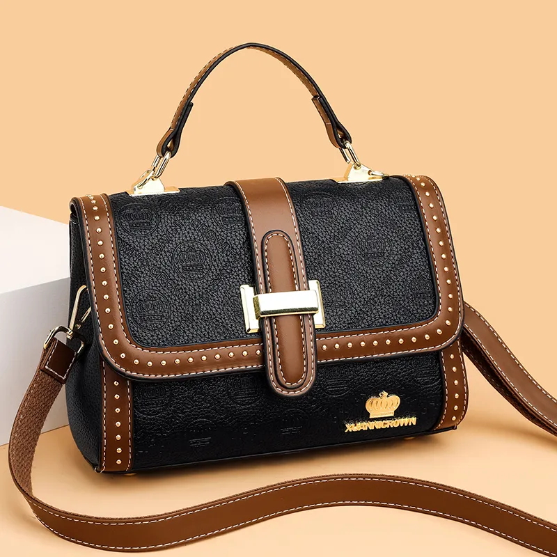Fashion Shoulder Bag Women 2022 Winter New Luxury Soft Leather Purse - 4