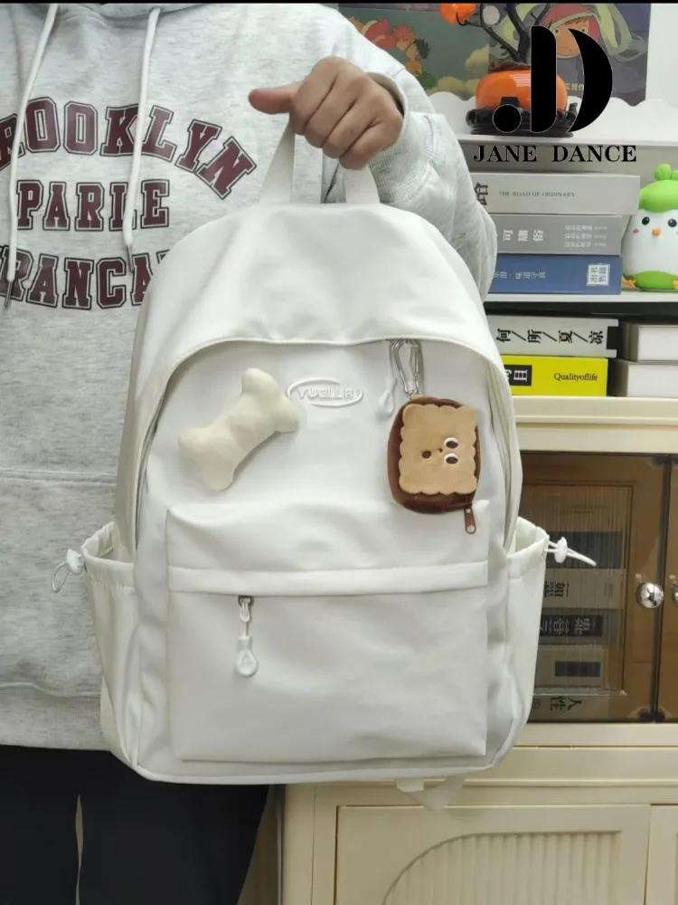 Minimalist Japanese Backpack for Women, Lightweight College Rucksack - 5