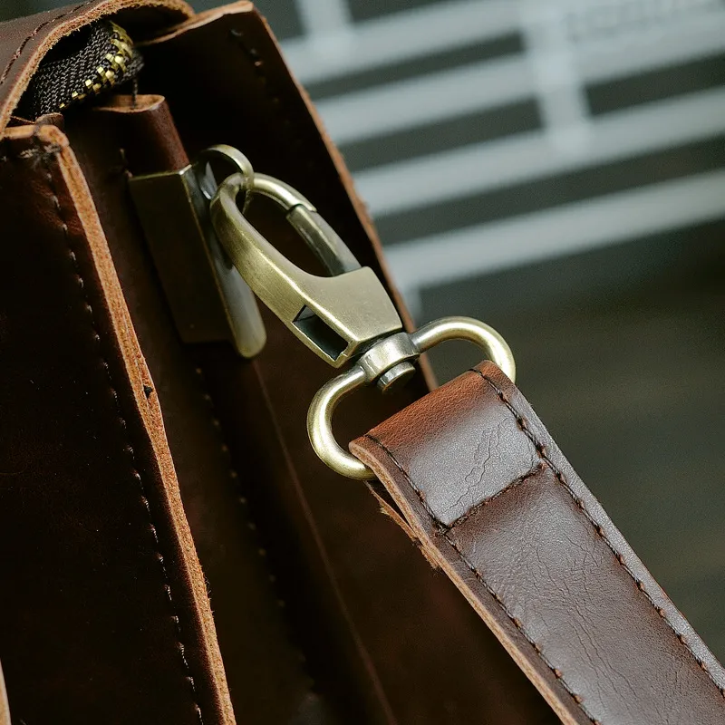 Men's Business Tote Bag Large Capacity Laptop Briefcase Crossbody Bag - 3