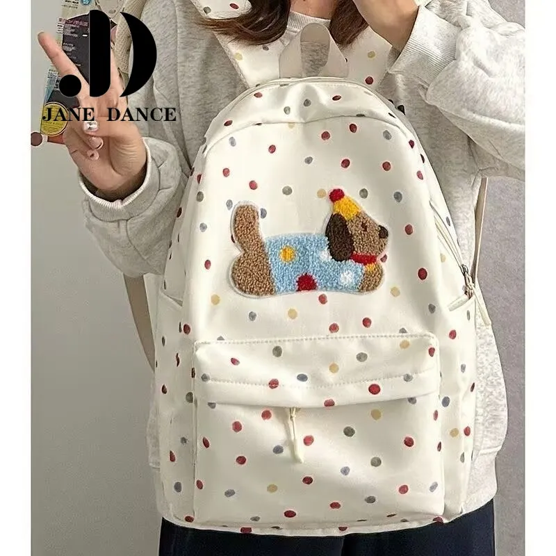 Cute Dachshund Backpack for College, Large Capacity Canvas Rucksack - 1
