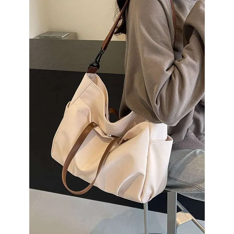 Large Canvas Tote Bag Laptop Shoulder Bag Commuter Crossbody Bag - 3
