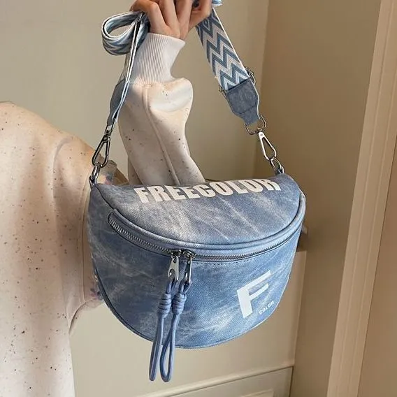 Saddle Bag 2025 Trendy Ins Style Crossbody Bag for Street Fashion - 2