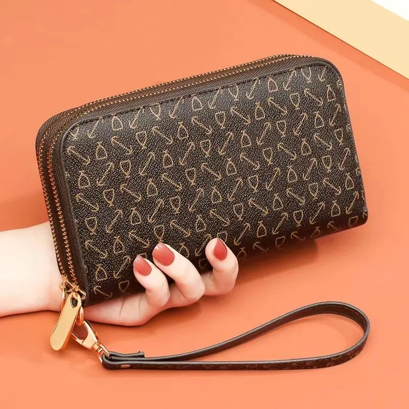 Women's Long Wallet 2024 Fashion Double Zipper Large Capacity Purse - 4