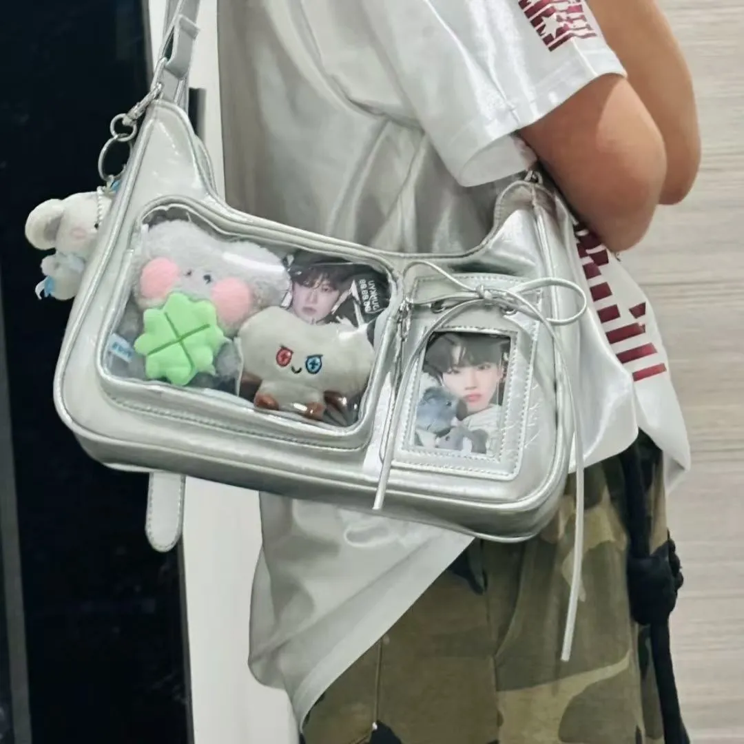 Small Food Capacity Shoulder Bag, Cute Tote Bag with Niche Design - 1