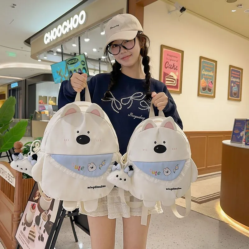 Cute Mini Backpack for Women, Cartoon Dog Design School Bag for Students - 1