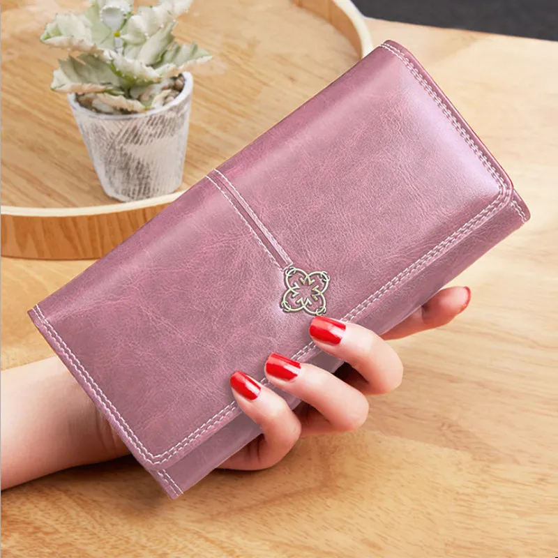 Vintage Long Zip Wallet for Women 2025 Large Capacity Phone Card Holder - 4