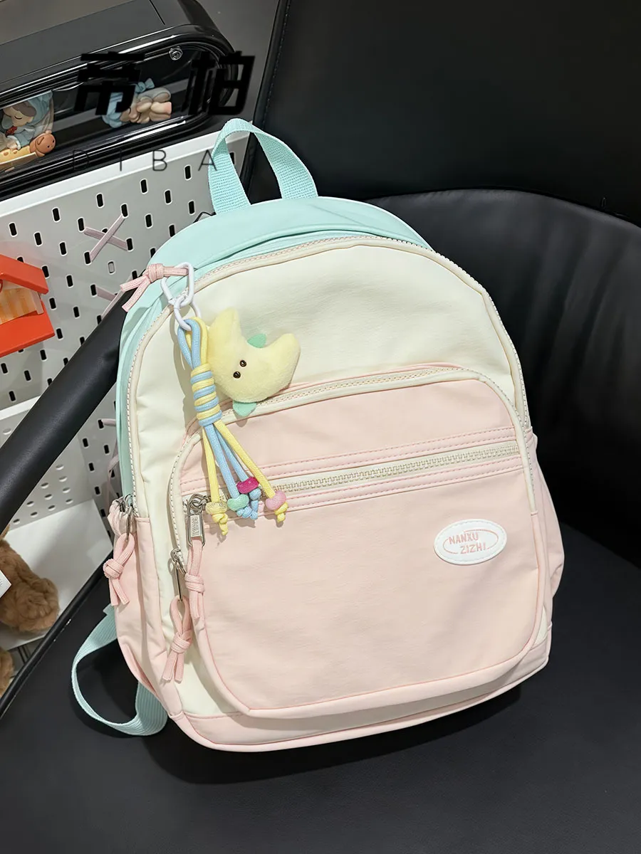 Ins School Backpack for Girls Large Capacity Casual College Rucksack - 3