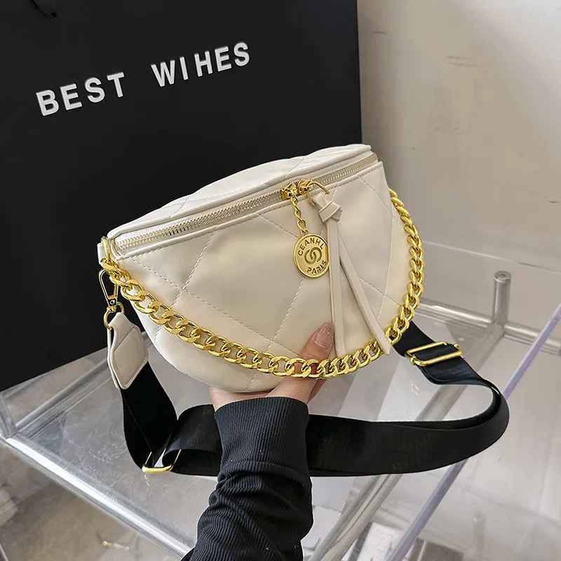 Chic Quilted Crossbody Bag 2024, Fashionable Waist Pack for Women - 3