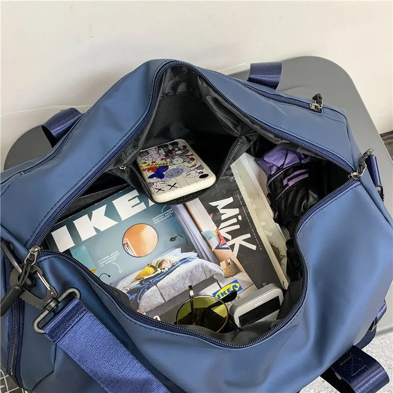 Woven Tote Bag for Travel Yoga with Wet-Dry Compartment - 4